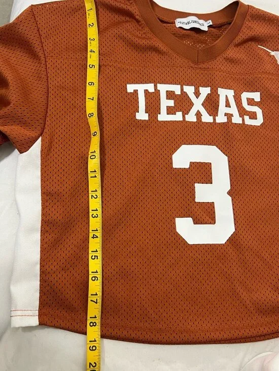 Established And Co Women’s Orange Texas Longhorns Ewers Cropped Top Size Large - Picture 8 of 9